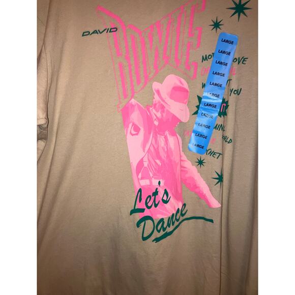 NWT David Bowie graphic band tee size large - Picture 5 of 5